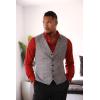 COOFANDY Men Casual Suit Vest Formal Dress Vest Slim Fit Waistcoat Business Wedding(Grey)