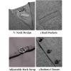 COOFANDY Men Casual Suit Vest Formal Dress Vest Slim Fit Waistcoat Business Wedding(Grey)