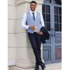 COOFANDY Men Casual Suit Vest Formal Dress Vest Slim Fit Waistcoat Business Wedding(Light Blue)