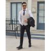 COOFANDY Men Casual Suit Vest Formal Dress Vest Slim Fit Waistcoat Business Wedding(Light Gray)