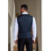 COOFANDY Men Casual Suit Vest Formal Dress Vest Slim Fit Waistcoat Business Wedding(Navy Blue)