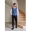 COOFANDY Men Casual Suit Vest Formal Dress Vest Slim Fit Waistcoat Business Wedding(Royal Blue)
