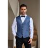 COOFANDY Men Casual Suit Vest Formal Dress Vest Slim Fit Waistcoat Business Wedding(Royal Blue)