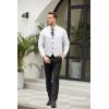 COOFANDY Men Casual Suit Vest Formal Dress Vest Slim Fit Waistcoat Business Wedding(White)