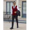 COOFANDY Men Casual Suit Vest Formal Dress Vest Slim Fit Waistcoat Business Wedding(Wine Red)