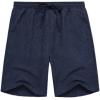 COOFANDY Men Casual Summer Beach Shorts Elastic Waist Drawstring Flat Front Short(Navy Blue)