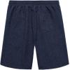 COOFANDY Men Casual Summer Beach Shorts Elastic Waist Drawstring Flat Front Short(Navy Blue)