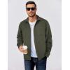 COOFANDY Men Flannel Shirt Casual Button Down Shirt Jacket Long Sleeve Plaid Shirts with Pockets(Army Green)