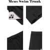 COOFANDY Men Swim Trunk with Compression Liner 2 in 1 Swimwear Bathing Suit Quick Dry Board Short(Black)