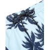 COOFANDY Men Swim Trunk with Compression Liner 2 in 1 Swimwear Bathing Suit Quick Dry Board Short(P Palm Tree)