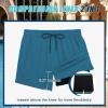 COOFANDY Men Swim Trunk with Compression Liner 2 in 1 Swimwear Bathing Suit Quick Dry Board Short(Peacock Blue-green)