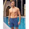 COOFANDY Men Swim Trunk with Compression Liner 2 in 1 Swimwear Bathing Suit Quick Dry Board Short(Z Deep Blue)