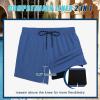 COOFANDY Men Swim Trunk with Compression Liner 2 in 1 Swimwear Bathing Suit Quick Dry Board Short(Z Deep Blue)