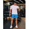 COOFANDY Men’s 2 Pack Gym Workout Shorts 5 Inch Mesh Athletic Shorts Quick Dry Running Shorts with Pockets(Deep Grey / Blue)