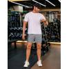 COOFANDY Men’s 2 Pack Gym Workout Shorts 5 Inch Mesh Athletic Shorts Quick Dry Running Shorts with Pockets(Light Grey / Navy Blue)