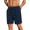 COOFANDY Men’s 2 Pack Gym Workout Shorts 7 Inch Lightweight Athletic Shorts Quick Dry Running Shorts with Pockets(Black/Navy Blue)