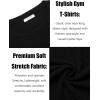 COOFANDY Men’s 2 Pack Muscle T-Shirt Stretch Long Sleeve Gym Workout Bodybuilding Training Tee Shirts Casual Hipster Tops(A-black/White)