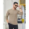 COOFANDY Men’s 2 Pack Muscle T-Shirt Stretch Long Sleeve Gym Workout Bodybuilding Training Tee Shirts Casual Hipster Tops(Dark Grey/Khaki)