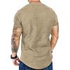 COOFANDY Mens 2 Pack Muscle V Neck T Shirt Fitted Gym Workout Short Sleeve Bodybuilding Tee(Black/ Khaki(v Neck))