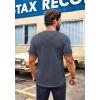 COOFANDY Mens 2 Pack Muscle V Neck T Shirt Fitted Gym Workout Short Sleeve Bodybuilding Tee(Grey)