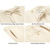 COOFANDY Men’s 2 Piece Linen Suits Set Regular Fit Casual Lightweight Blazer Jacket and Pants(Beige)