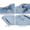 COOFANDY Men’s 2 Piece Linen Suits Set Regular Fit Casual Lightweight Blazer Jacket and Pants(Light Blue)