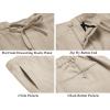 COOFANDY Men’s 2 Piece Linen Suits Set Regular Fit Casual Lightweight Blazer Jacket and Pants(Light Khaki)