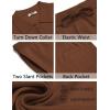 COOFANDY Men’s 2 Piece Outfits Sets Casual Short Sleeve Button Down Knit Shirt and Shorts Sets Summer Beach Outfits(Brown)
