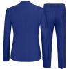 COOFANDY Men’s 2 Piece Suit Slim Fit One Button Tuxedo Jacket Pants for Wedding Prom Business(Royal Blue)
