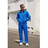 COOFANDY Mens 2 Piece Tracksuit Casual Sweatsuits Full Zip Track Suits Jogging Athletic Suit Sets(Blue)