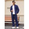 COOFANDY Mens 2 Piece Tracksuit Casual Sweatsuits Full Zip Track Suits Jogging Athletic Suit Sets(Blue Violet)
