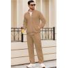 COOFANDY Mens 2 Piece Tracksuit Casual Sweatsuits Full Zip Track Suits Jogging Athletic Suit Sets(Camel/Khaki/Tan)