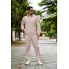 COOFANDY Mens 2 Piece Tracksuit Casual Sweatsuits Full Zip Track Suits Jogging Athletic Suit Sets(Champagne)
