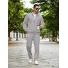 COOFANDY Mens 2 Piece Tracksuit Casual Sweatsuits Full Zip Track Suits Jogging Athletic Suit Sets(Light Grey)
