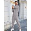 COOFANDY Mens 2 Piece Tracksuit Casual Sweatsuits Full Zip Track Suits Jogging Athletic Suit Sets(Light Grey)