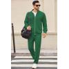 COOFANDY Mens 2 Piece Tracksuit Casual Sweatsuits Full Zip Track Suits Jogging Athletic Suit Sets(Sage Green)