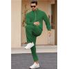 COOFANDY Mens 2 Piece Tracksuit Casual Sweatsuits Full Zip Track Suits Jogging Athletic Suit Sets(Sage Green)