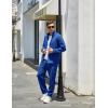 COOFANDY Mens 2 Piece Tracksuit Casual Sweatsuits Full Zip Track Suits Jogging Athletic Suit Sets(Sapphire Blue)