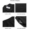 COOFANDY Men’s 2 Pieces Casual Beach Outfits Short Sleeve Button Down Shirts Summer Short Set(Black)