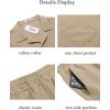 COOFANDY Men’s 2 Pieces Casual Beach Outfits Short Sleeve Button Down Shirts Summer Short Set(Khaki)