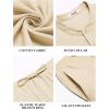 COOFANDY Mens 2 Pieces Cotton Linen Sets Short Sleeve Casual Henley Shirt Summer Beach Pants Lounge Vacation Outfits Set(Beige)