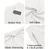 COOFANDY Men’s 2 Pieces Linen Set Casual Henley Shirts Short Sleeve Beach Yoga Shorts Summer Pants Outfits(01-white)