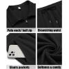 COOFANDY Men’s 2 Pieces Outfits Casual Quarter Zip Polo Shirt and Shorts Set Athletic Jogging Summer Tracksuit(1-black)