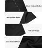 COOFANDY Men’s 2 Pieces Set Short Sleeve Casual Henley Shirts Beach Yoga Pants Summer Beach Outfit(Black)