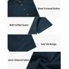 COOFANDY Men’s 2 Pieces Set Short Sleeve Casual Henley Shirts Beach Yoga Pants Summer Beach Outfit(Navy Blue)
