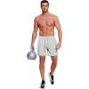 COOFANDY Men’s 2 in 1 Running Shorts 2 Pack Athletic Shorts Quick Dry Gym Training Workout Shorts with Pockets(Black/Grey)