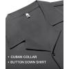 COOFANDY Mens 2025 Fashion Textured Shirts Short Sleeve Summer Beach Shirt Casual Button Down Shirts(Dark Grey)