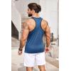 COOFANDY Men’s 3 Pack Gym Tank Tops Y-Back Workout Muscle Tee Sleeveless Fitness Bodybuilding T Shirts(01-black/Blue/Dark Grey)