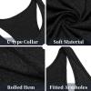 COOFANDY Men’s 3 Pack Gym Tank Tops Y-Back Workout Muscle Tee Sleeveless Fitness Bodybuilding T Shirts(3 Pack-black/Blue/Grey)
