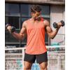 COOFANDY Men’s 3 Pack Gym Tank Tops Y-Back Workout Muscle Tee Sleeveless Fitness Bodybuilding T Shirts(3 Pack-green/Orange Red/Sky Blue)